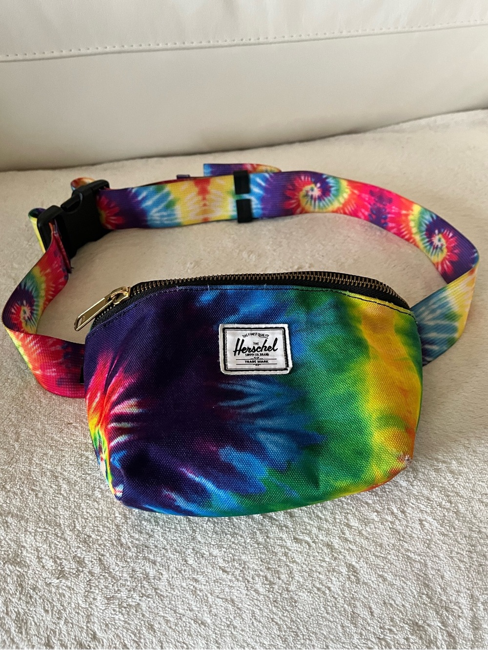 Herschel rainbow Tie-Dye Fanny Pack bum bag waist pouch